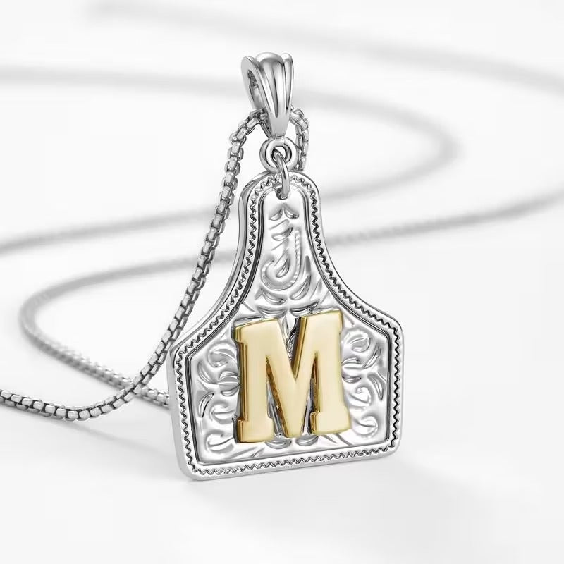 The Rancher Initial Tag Necklace