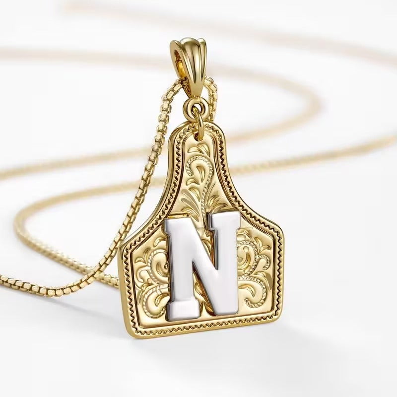 The Rancher Initial Tag Necklace