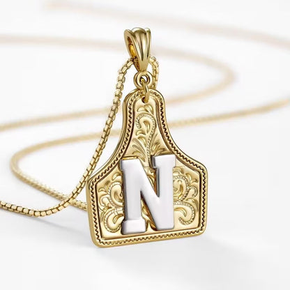 The Rancher Initial Tag Necklace