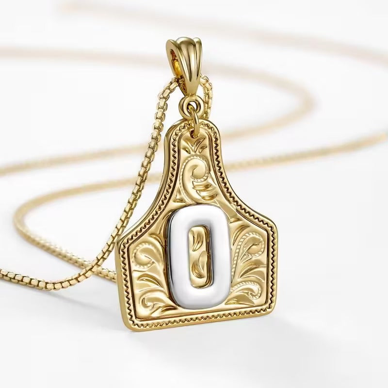The Rancher Initial Tag Necklace