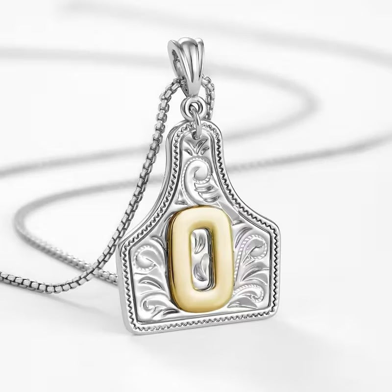 The Rancher Initial Tag Necklace