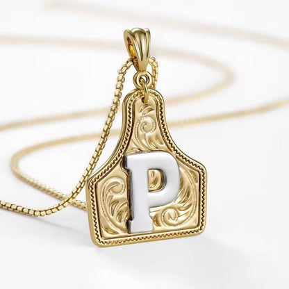 The Rancher Initial Tag Necklace