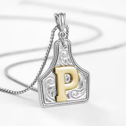 The Rancher Initial Tag Necklace