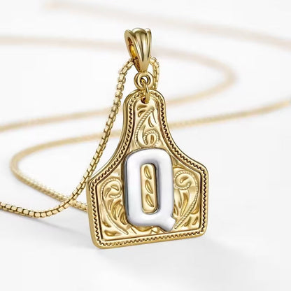 The Rancher Initial Tag Necklace