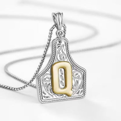 The Rancher Initial Tag Necklace