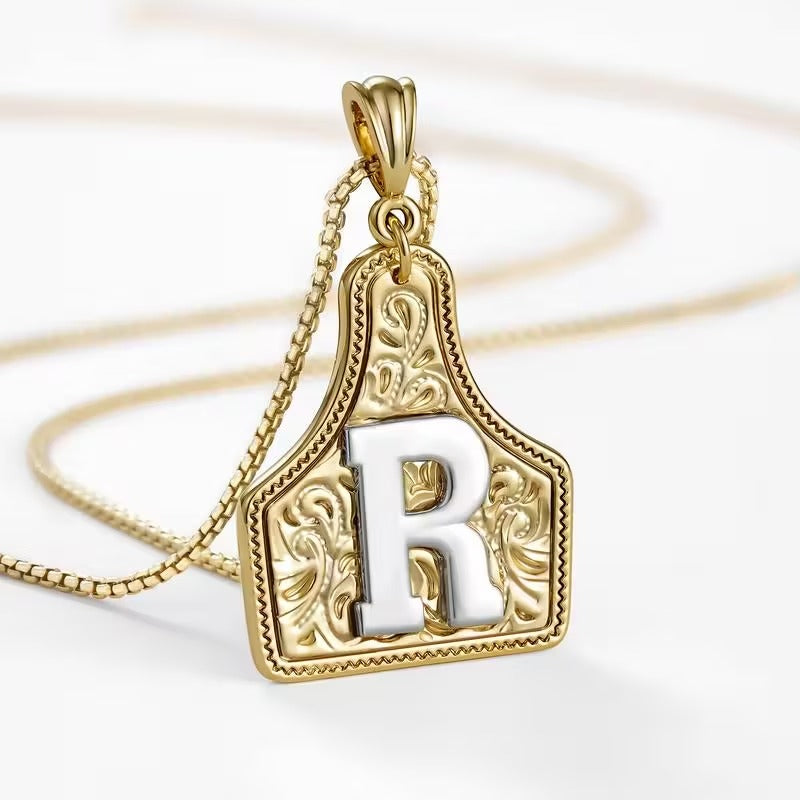The Rancher Initial Tag Necklace