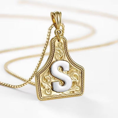 The Rancher Initial Tag Necklace
