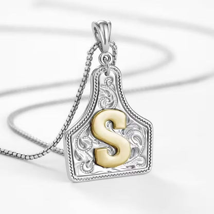The Rancher Initial Tag Necklace