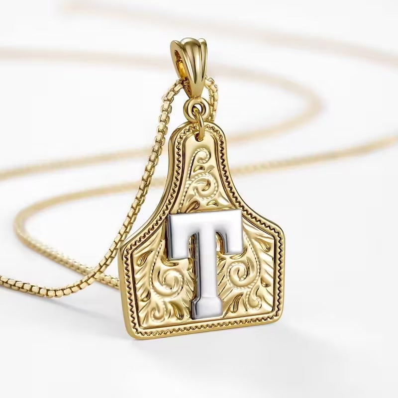 The Rancher Initial Tag Necklace