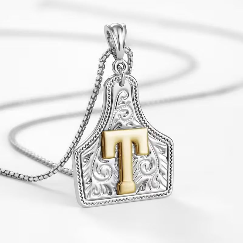 The Rancher Initial Tag Necklace