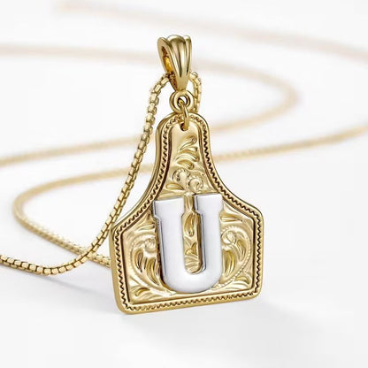 The Rancher Initial Tag Necklace