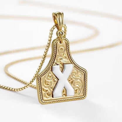 The Rancher Initial Tag Necklace