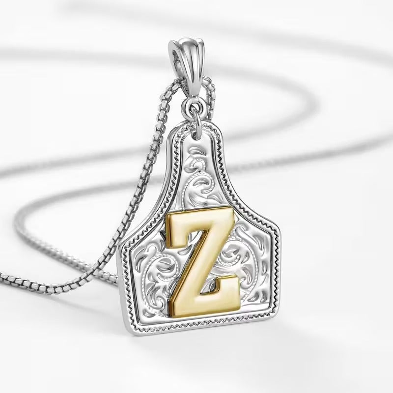 The Rancher Initial Tag Necklace