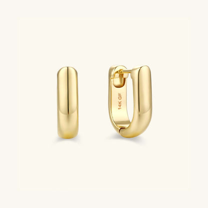 The Petite Gold-Filled Oval Hoops