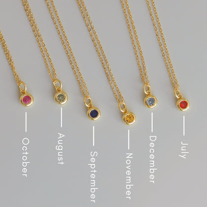The Personalized Birthstone Pendant Necklace