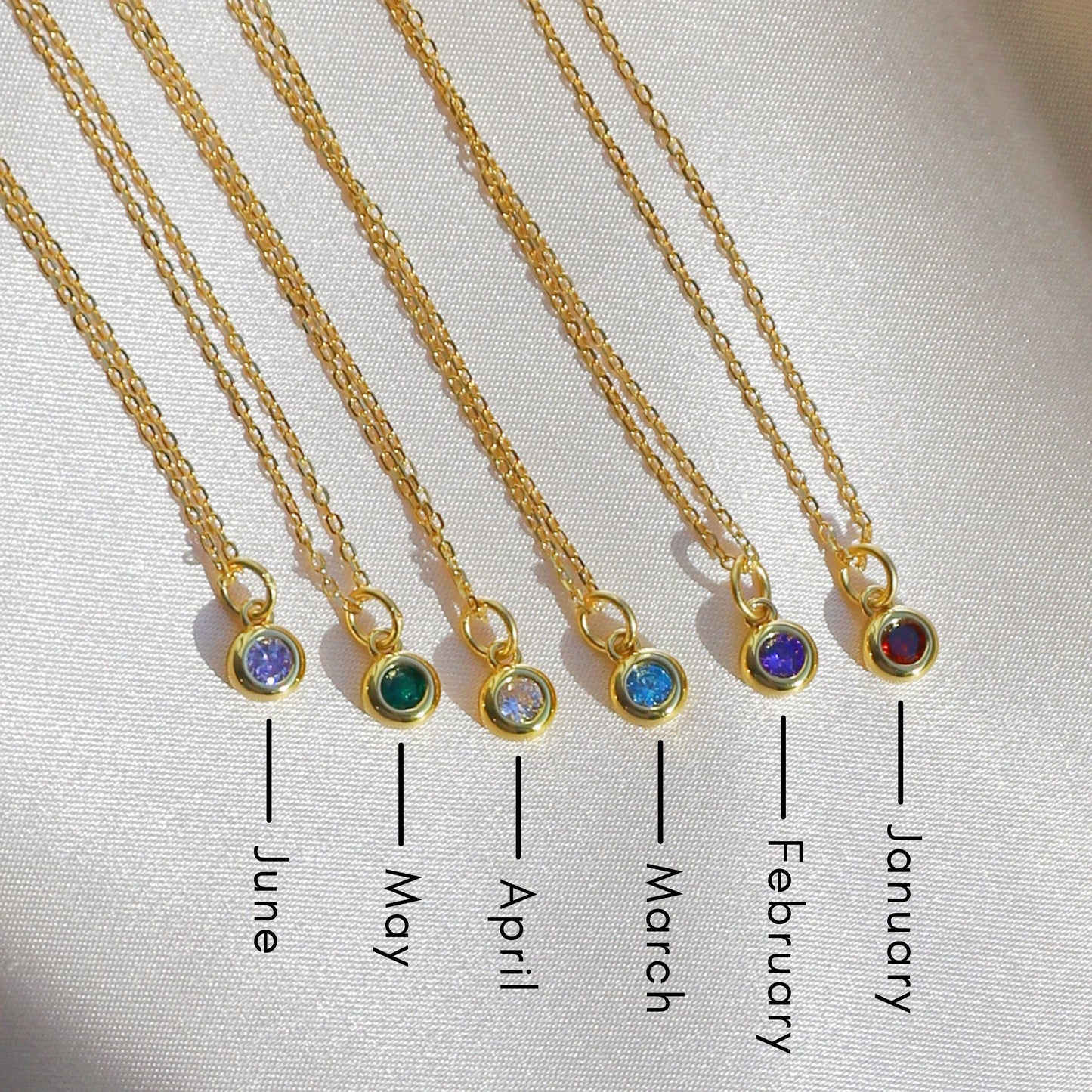 The Personalized Birthstone Pendant Necklace