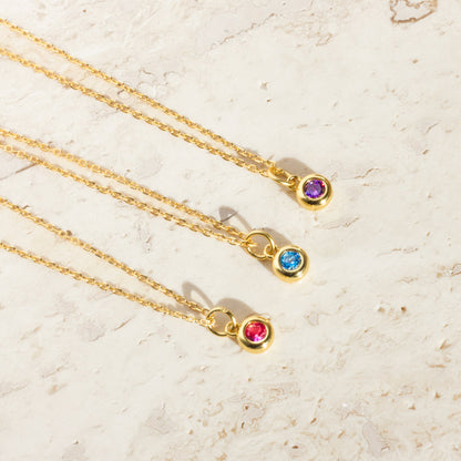 The Personalized Birthstone Pendant Necklace