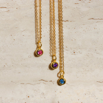 The Personalized Birthstone Pendant Necklace