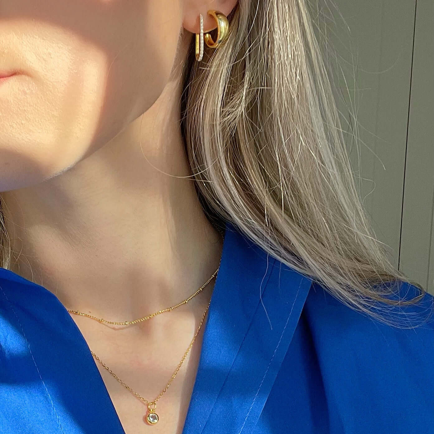 The Modern Oval Huggie Hoops