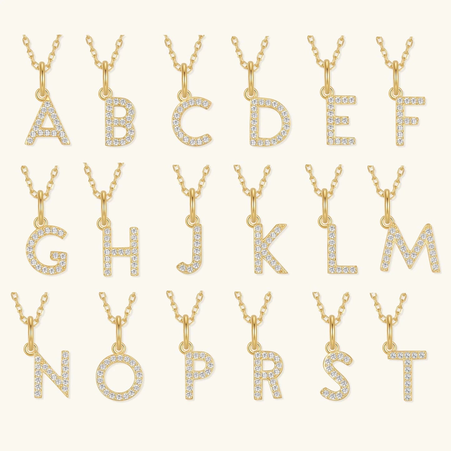 The Personalized Diamond Initial Necklace