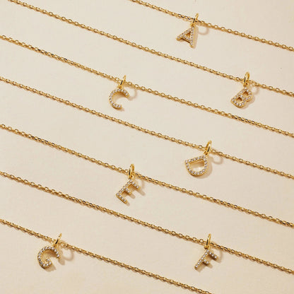 The Personalized Diamond Initial Necklace