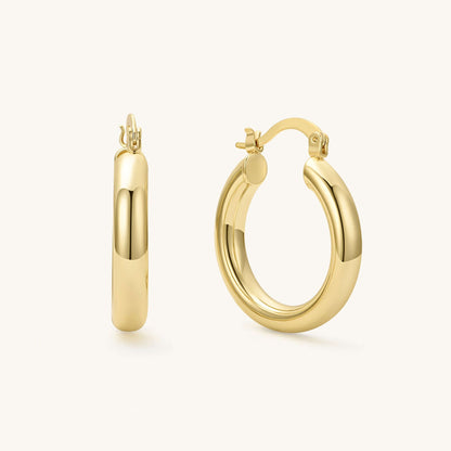 The Classic Chunky Gold Hoops