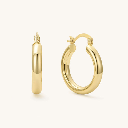 The Classic Chunky Gold Hoops