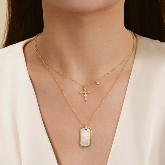 The Sparkle Cross Pendant Necklace