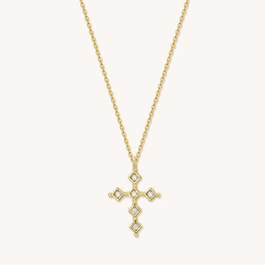 The Sparkle Cross Pendant Necklace