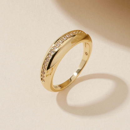 The Sparkle Gold-Filled Dome Ring