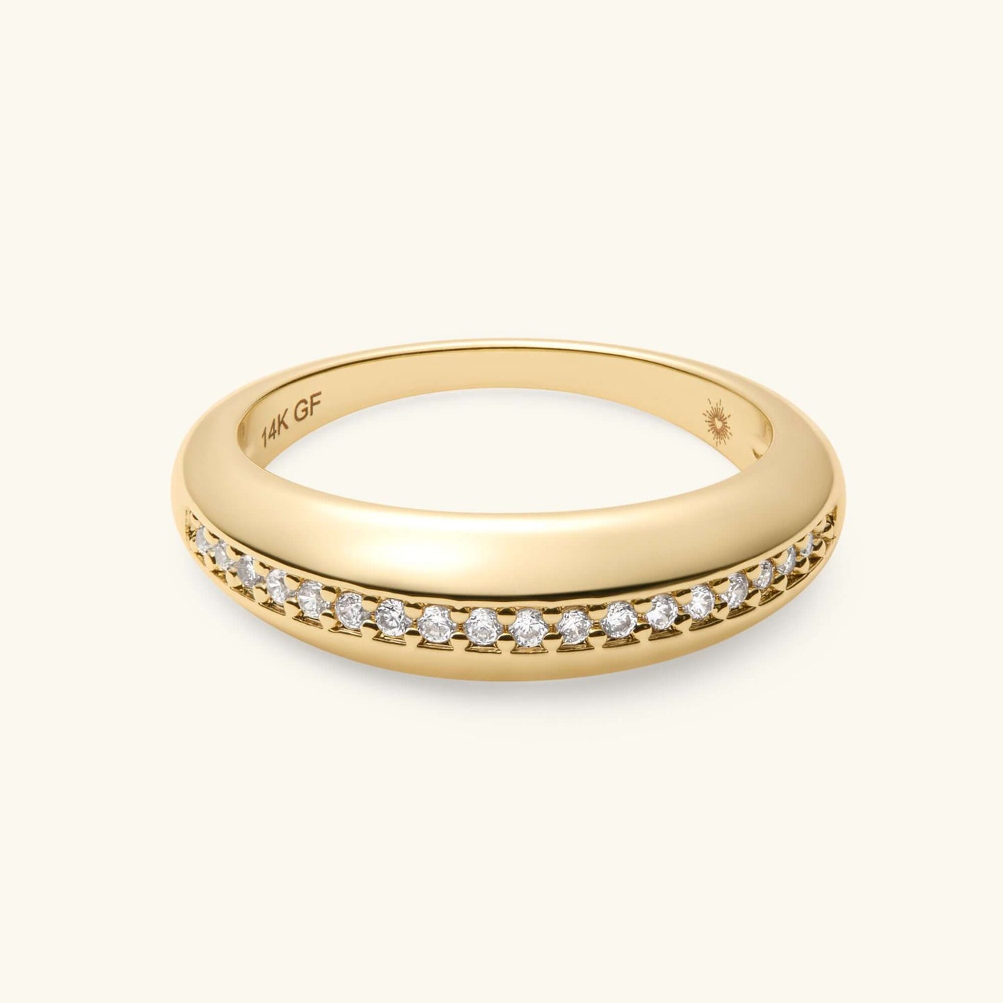 The Sparkle Gold-Filled Dome Ring