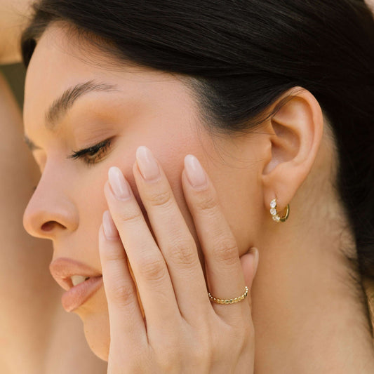The Radiant Gold-Filled Dot Ring