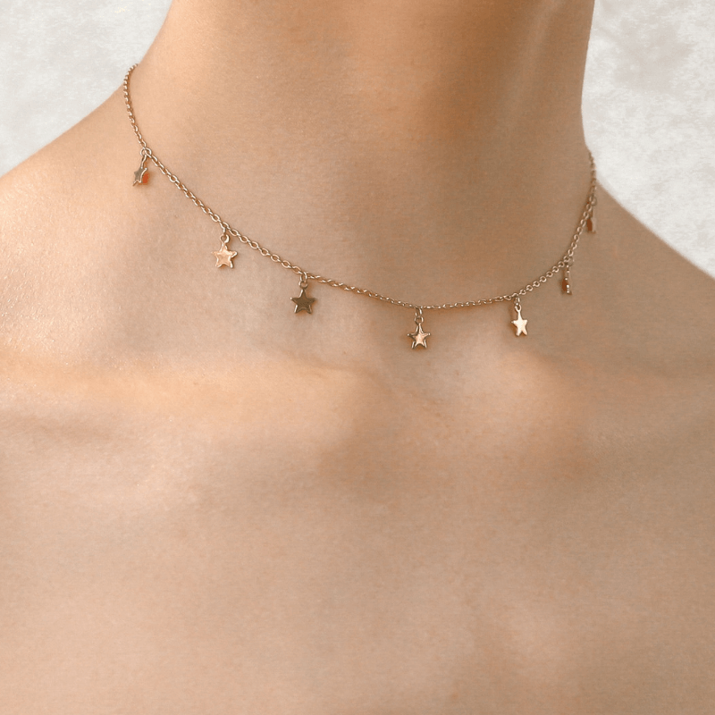 The Celestial Star Charm Choker