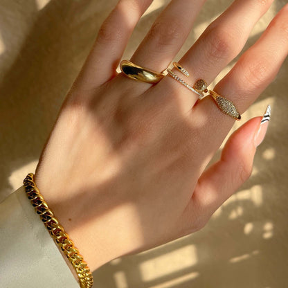 The Sparkle Pave Nail Ring