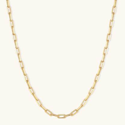 The Bold Gold-Filled Paperclip Chain Necklace