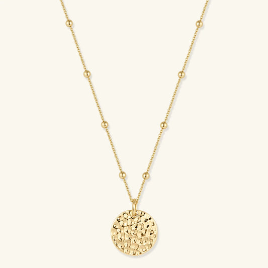The Hammered Gold Coin Necklace