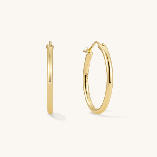 The Essential Medium Gold-Filled Hoops