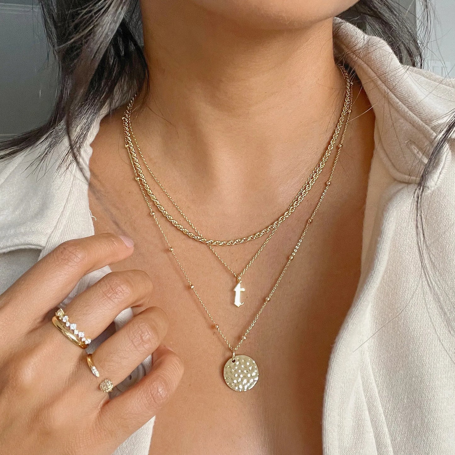 The Old English Initial Necklace