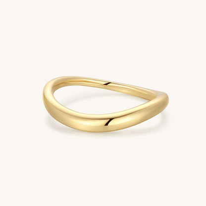 The Modern Wavy Dome Ring