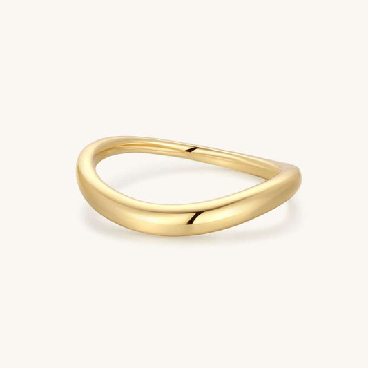 The Modern Wavy Dome Ring