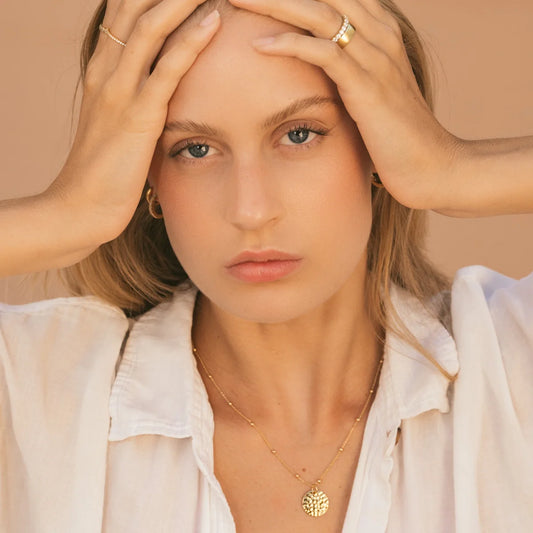 The Hammered Gold Coin Necklace