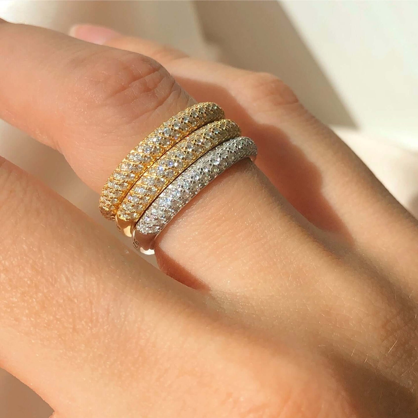 The Classic Pave Diamond Band