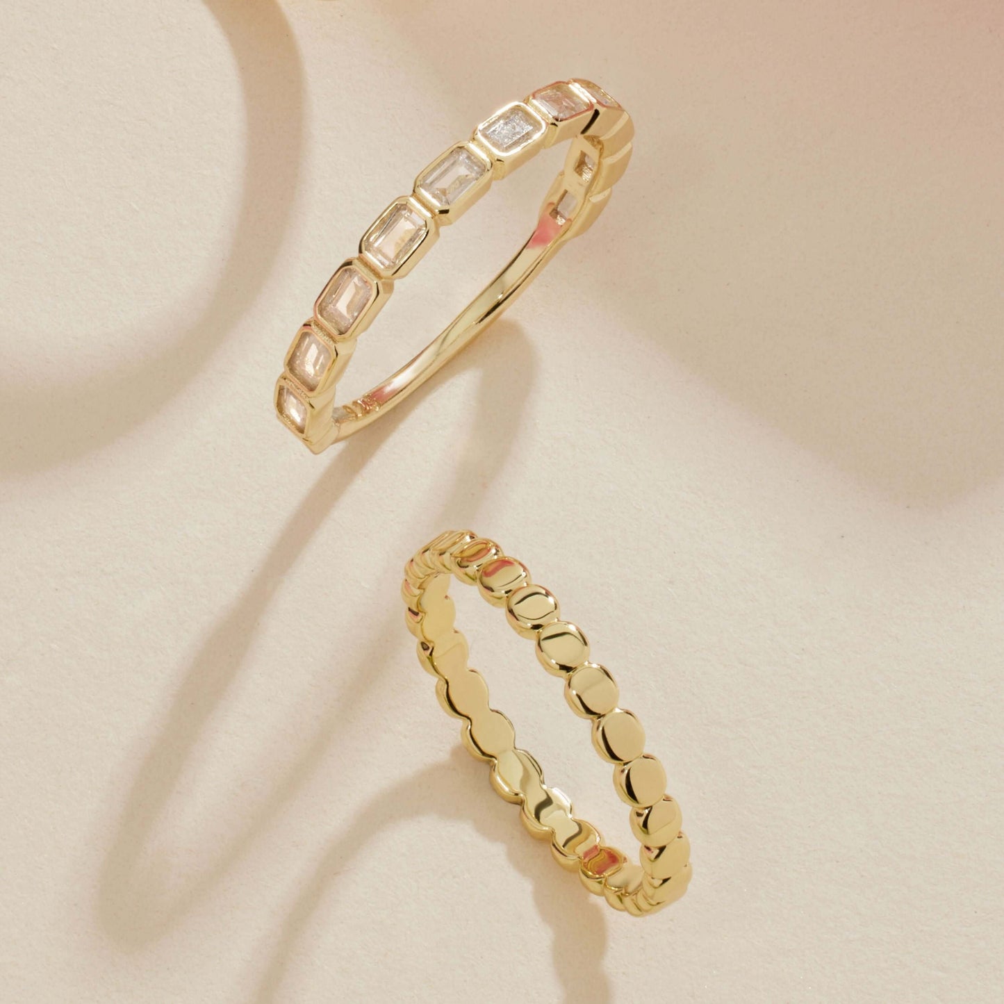 The Emerald Bezel Eternity Band