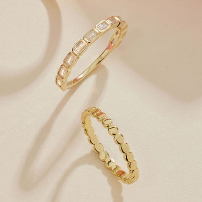 The Emerald Bezel Eternity Band