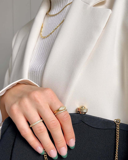 The Classic Pave Diamond Band