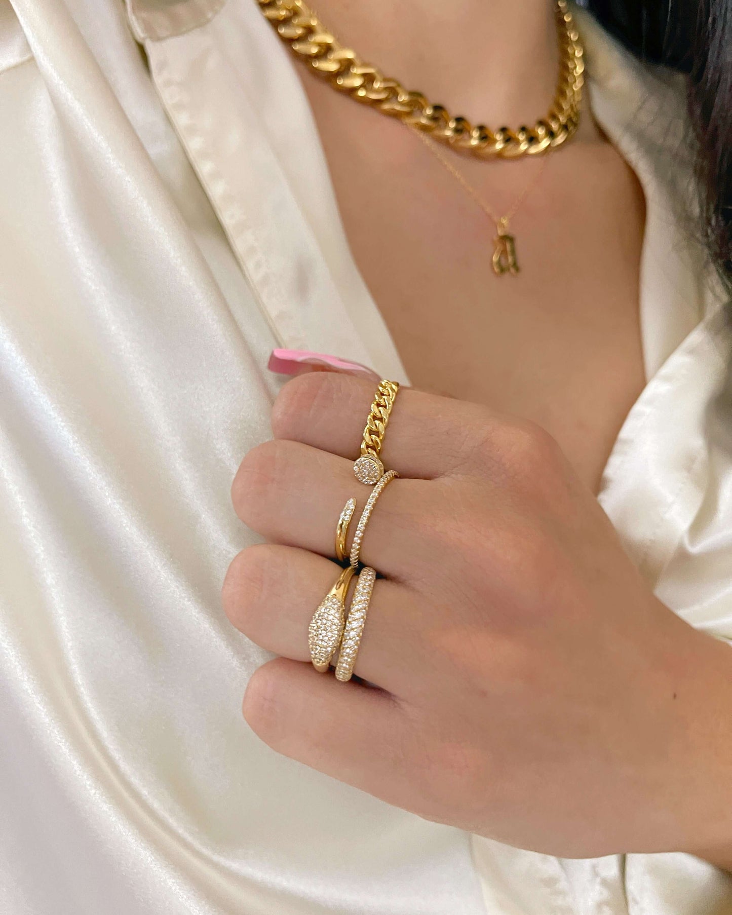 The Classic Pave Diamond Band