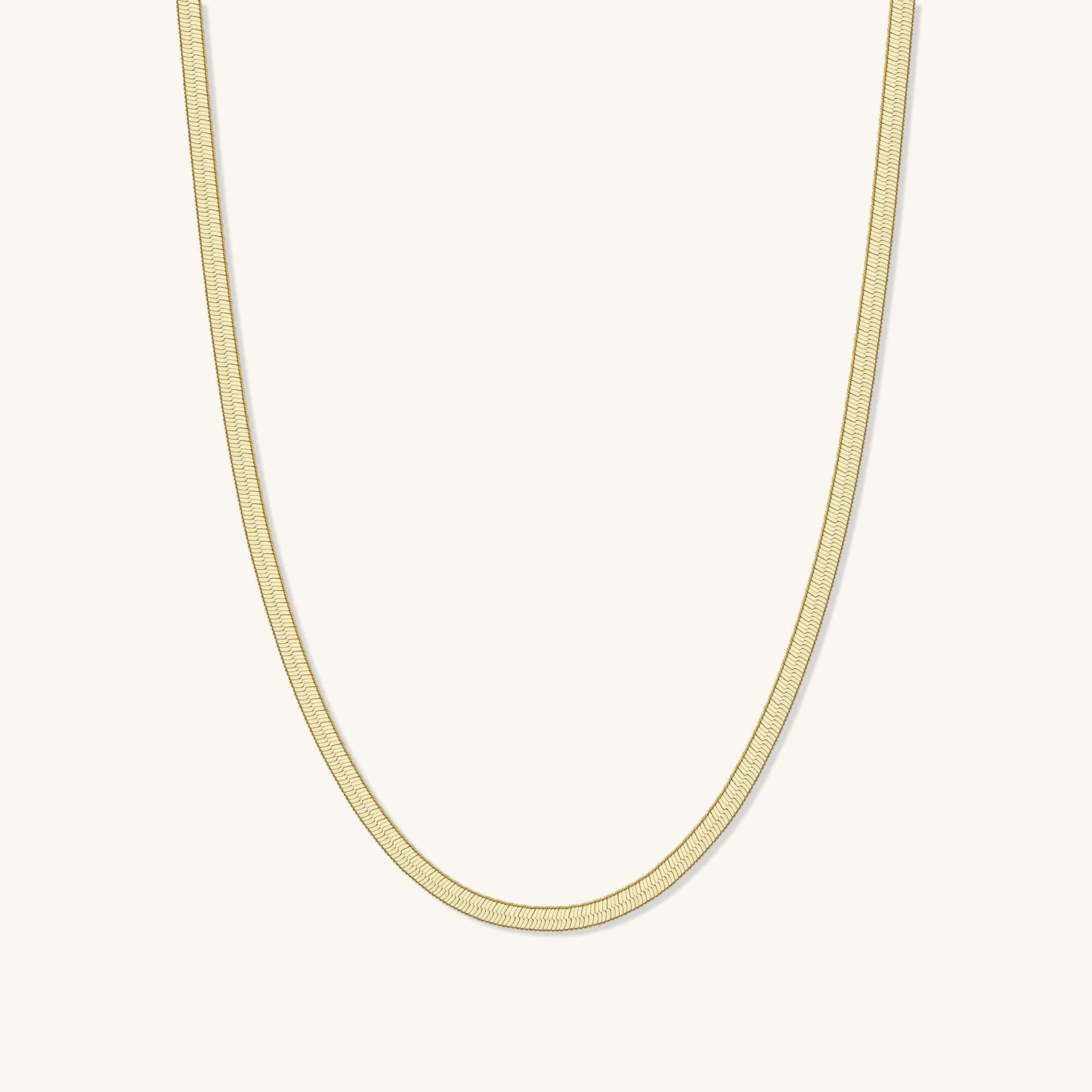 The Classic Herringbone Chain Necklace