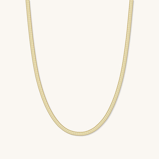 The Classic Herringbone Chain Necklace