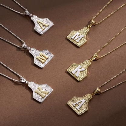 The Rancher Initial Tag Necklace