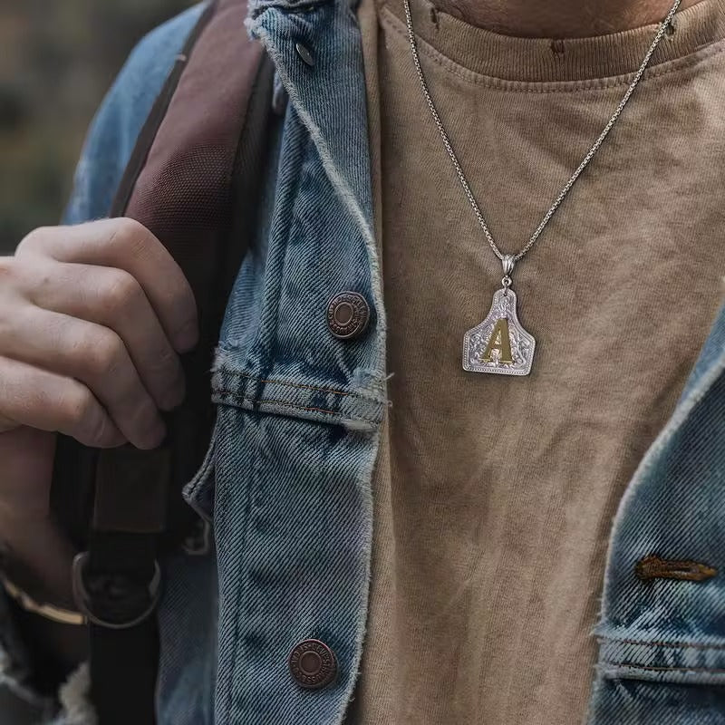 The Rancher Initial Tag Necklace